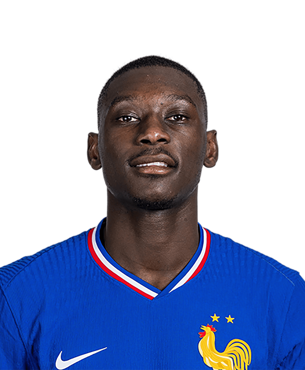 Randal Kolo Muani pictured after sealing transfer from Paris Saint-Germain with reduced salary.